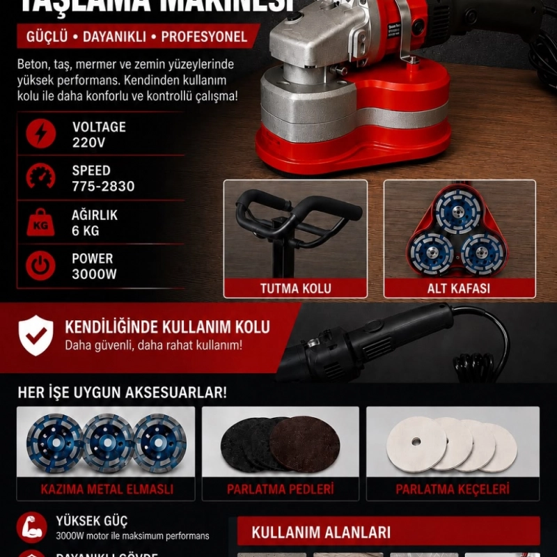 H3 Beton Taşlama Makinesi
