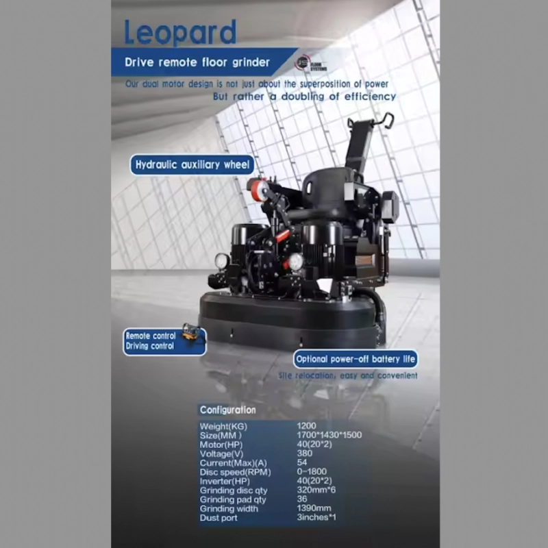 Leopard 1400 Uzaktan Kumandalı Tam Oto. Beton Silim Makinesi