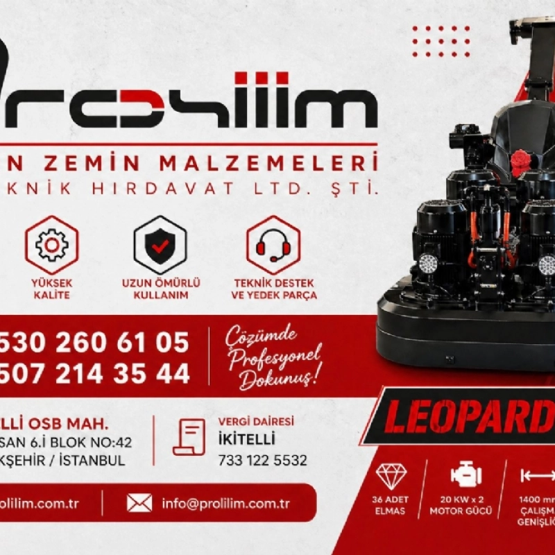 Leopard 1400 Uzaktan Kumandalı Tam Oto. Beton Silim Makinesi