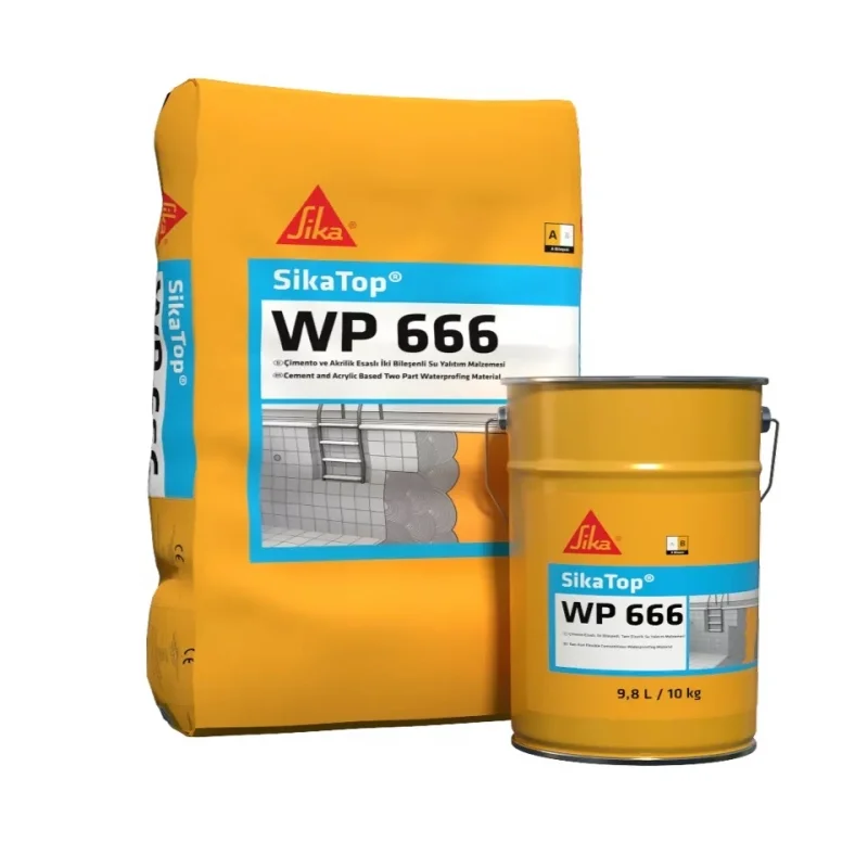 SikaTop® WP 666 30 kg (2 bileşenli çimento esaslı tam elastik sürme)